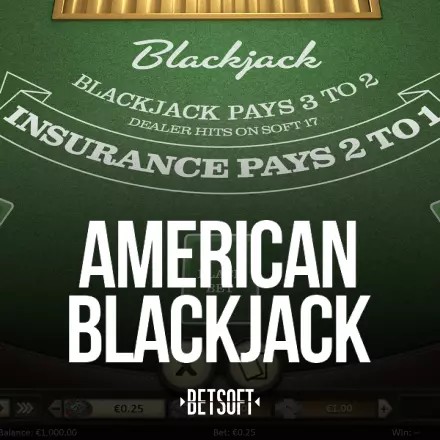 American Blackjack casino game by Betsoft Gaming – featured logo at Kyngs Casino