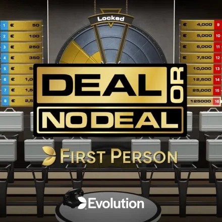 Table Games logo of First Person Deal or No Deal from Evolution at Kyngs Casino