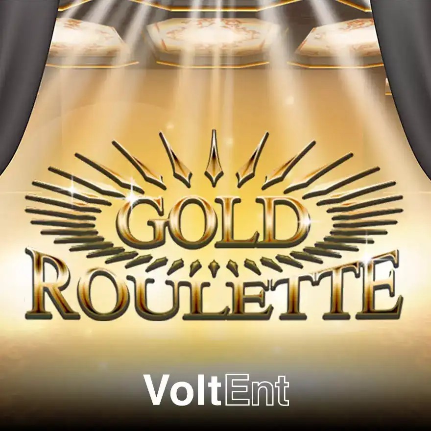 Gold Roulette online game logo by VoltEnt on kyngscasino.ro