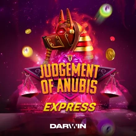Judgement of Anubis Express slot logo by Darwin Gaming at Kyngs Casino