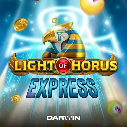 Light of Horus Express by Darwin Gaming, showcased at kyngscasino.ro – game logo