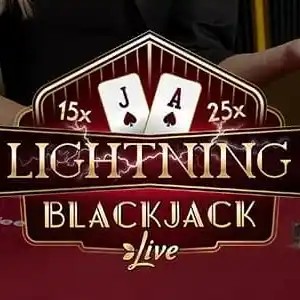 Lightning Blackjack logo by Evolution Kyngs Casino