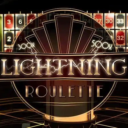 Lightning Roulette logo by Evolution at Kyngs Casino