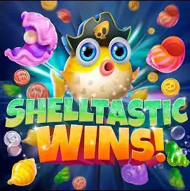 Shelltastic Wins logo – Slots by Jili Games at Kyngs Casino