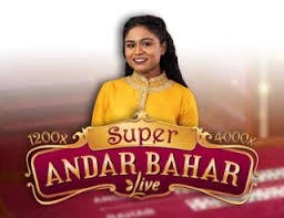 Super Andar Bahar slot logo by Evolution at Kyngs Casino