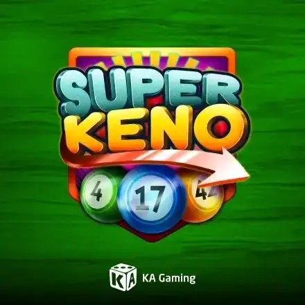 Super Keno online game logo by KA Gaming on kyngscasino.ro