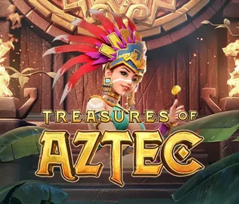 Treasures of Aztec online game logo by PG Soft on kyngscasino.ro